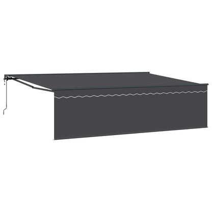Tenda Retrattile Antracite 500 Ãƒâ€” 300 cm Poliestere e Alluminio