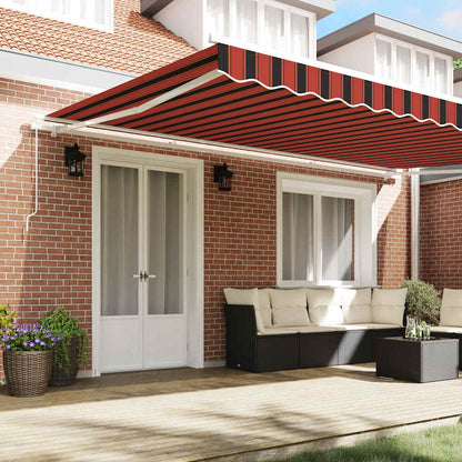 Tenda da Sole Arancione e Marrone 500 x 300 x 165 cm