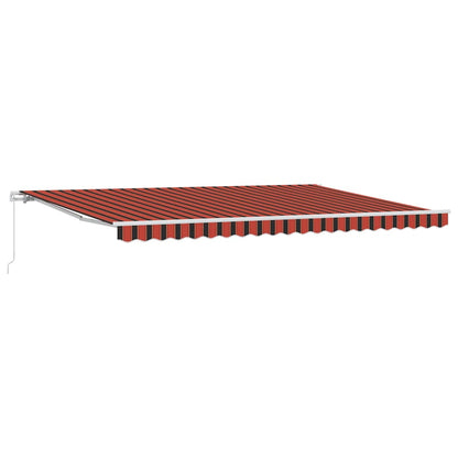 Tenda da Sole Arancione e Marrone 500 x 300 x 165 cm
