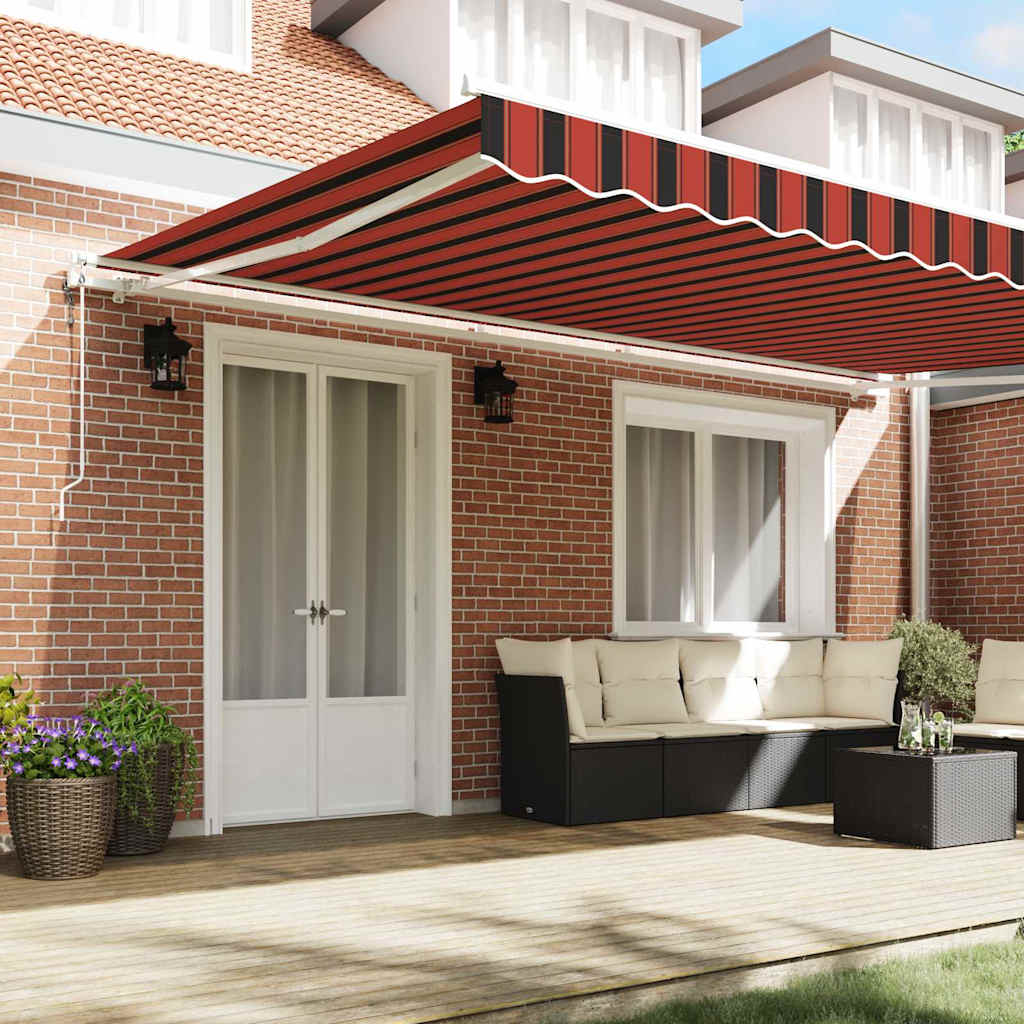 Tettuccio Elettrico Retrattile arancione e marrone 500 Ãƒâ€” 300 cm