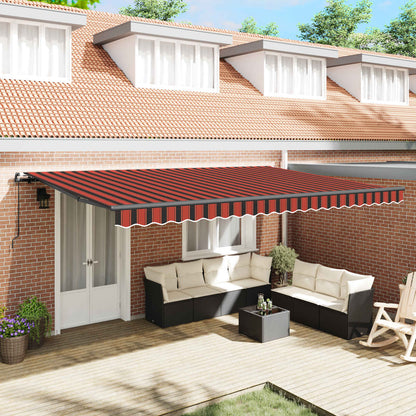 Tenda Retrattile arancione e marrone 500 Ãƒâ€” 300 cm
