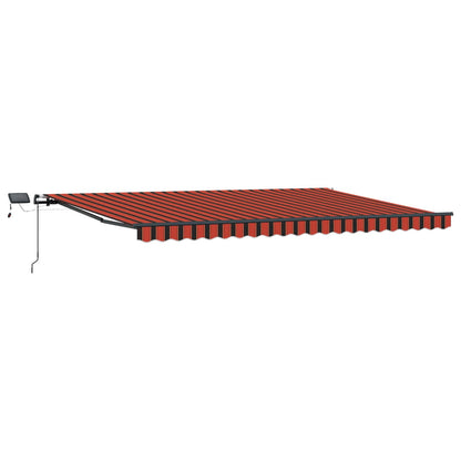 Tenda Retrattile arancione e marrone 500 Ãƒâ€”300 cm Tessuto