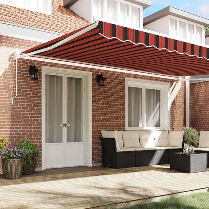 Tenda da Sole Arancione e Marrone 500 x 300 x 165 cm