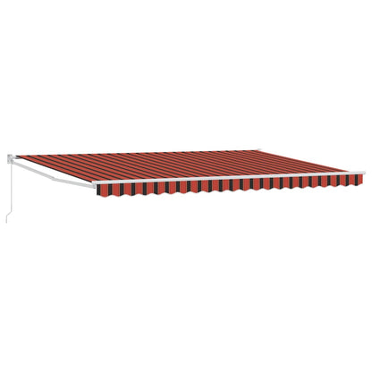 Tenda da Sole Arancione e Marrone 500 x 300 x 165 cm