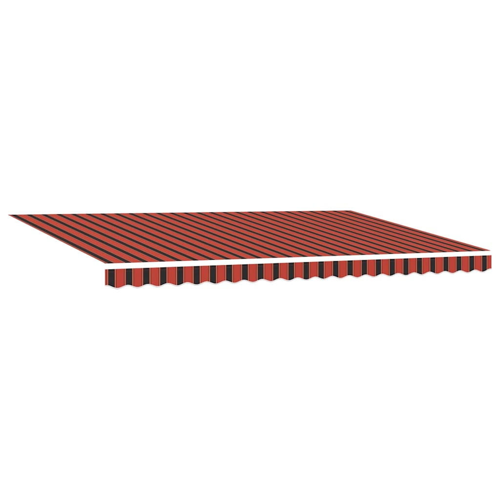 Tenda Retrattile Rosso e Nero 500 Ãƒâ€” 300 cm Tessuto e Metallo