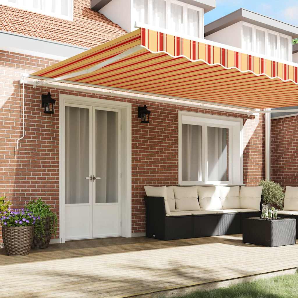 Tenda da Sole Giallo e Arancione 500 x 300 x 165 cm