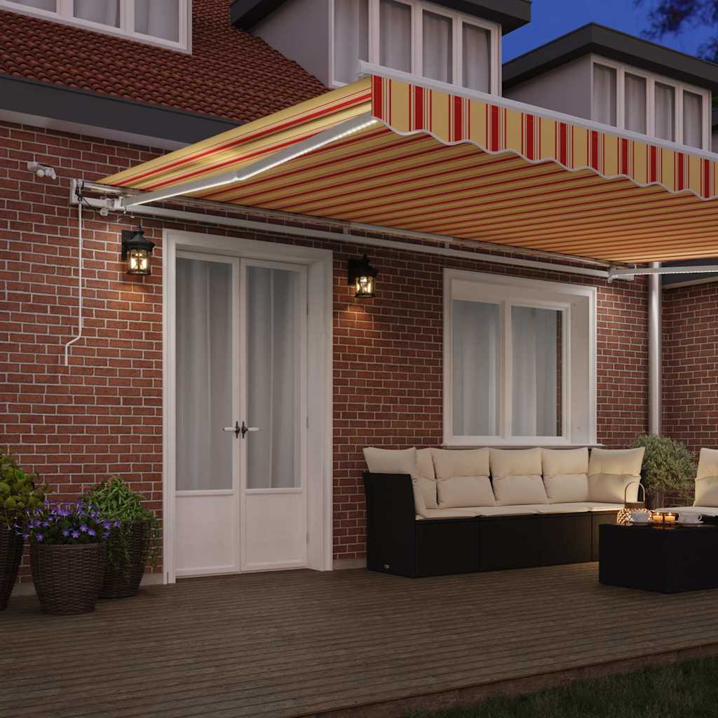 Tenda Retrattile Giallo e Arancione 500 Ãƒâ€” 300 cm