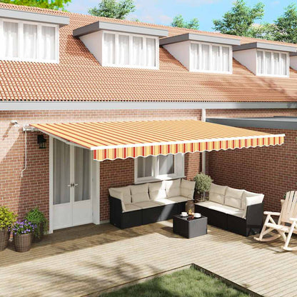 Tenda Retrattile Giallo e Arancione 500 Ãƒâ€” 300 cm