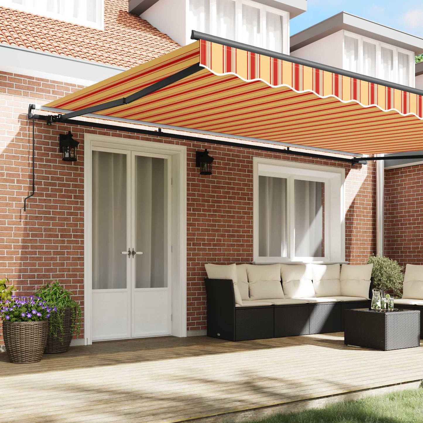 Tenda Retrattile Giallo e Arancione 500 Ãƒâ€” 300 cm