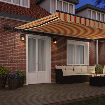 Tenda Retrattile giallo e arancione 500 Ã—300 cm Tessuto