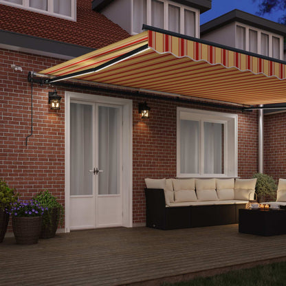 Tessuto per Tenda Giallo e Arancione 500 Ãƒâ€” 300 cm Poliestere