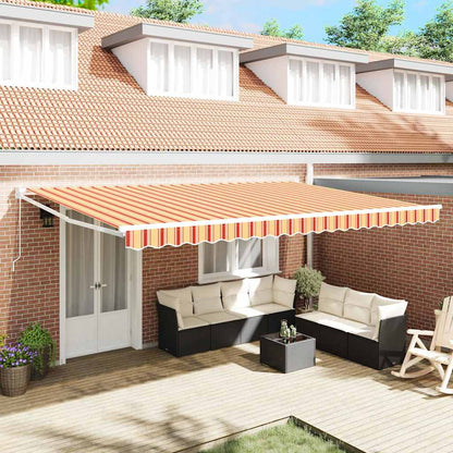 Tenda da Sole Giallo e Arancione 500 x 300 x 165 cm