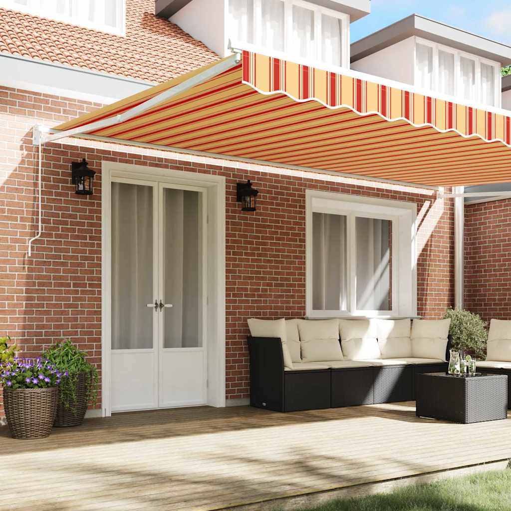 Tenda da Sole Giallo e Arancione 500 x 300 x 165 cm