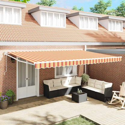 Tenda da Sole Giallo e Arancione 500 x 300 x 165 cm
