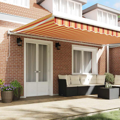 Tenda da Sole Giallo e Arancione 500 x 300 x 165 cm