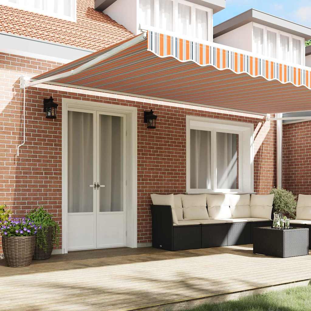 Tenda da Sole Multicolore 500 × 300 cm Poliestere e Metallo
