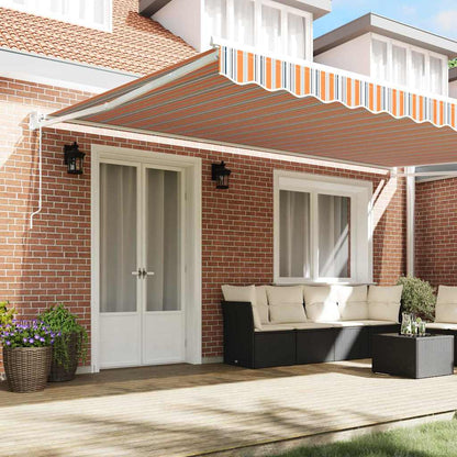 Tenda da Sole Multicolore 500 × 300 cm Poliestere e Metallo