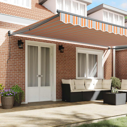 Tenda da Sole Multicolore 500 × 300 cm Poliestere e Metallo