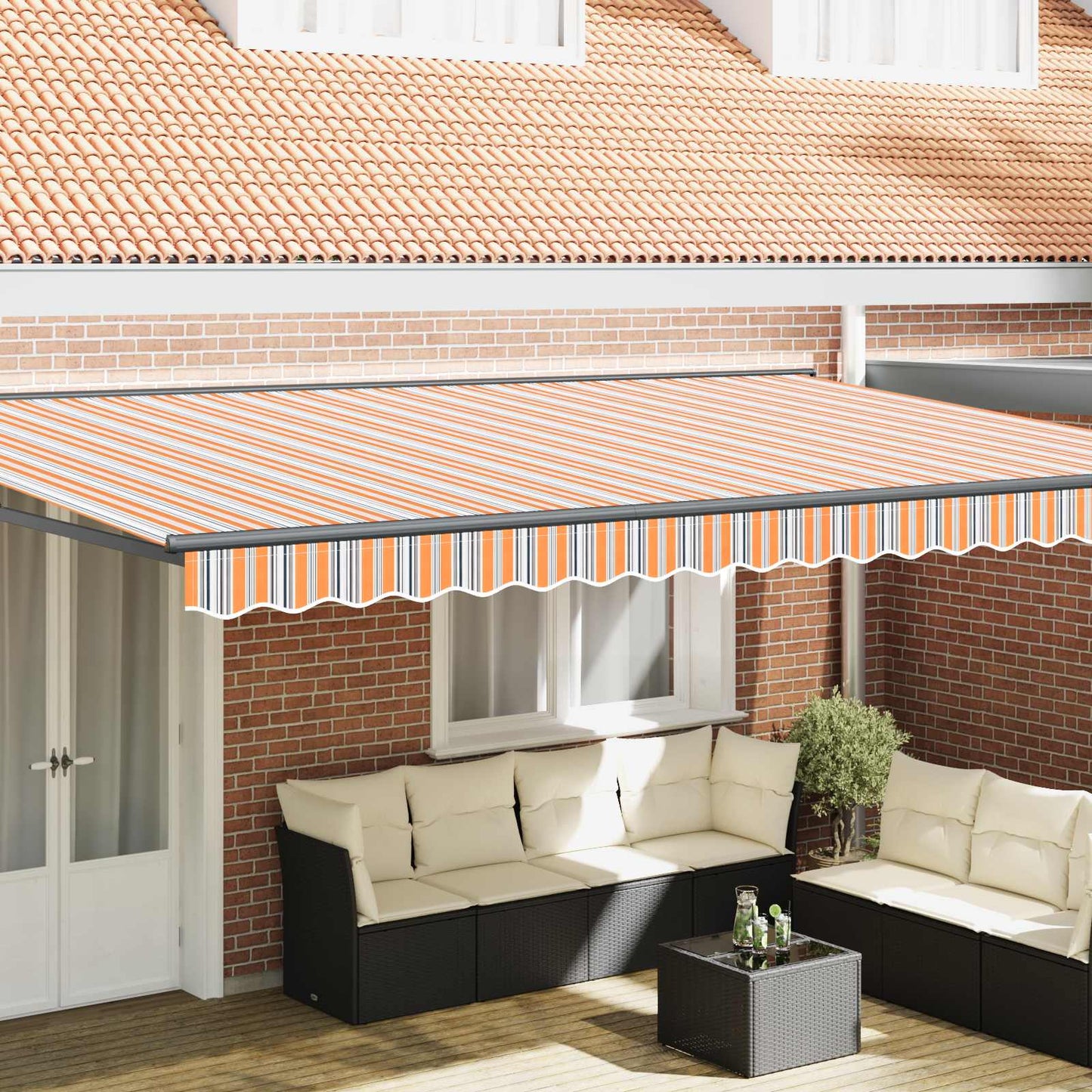 Struttura della tenda Blu e Arancione 500 × 300 cm