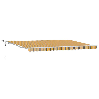 Tenda Retrattile Multicolore 500 Ã— 300 cm Poliestere e Metallo