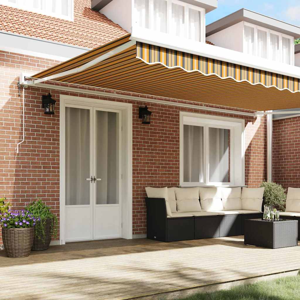 Tenda da Sole Multicolore 500 Ã— 300 cm Poliestere e Alluminio