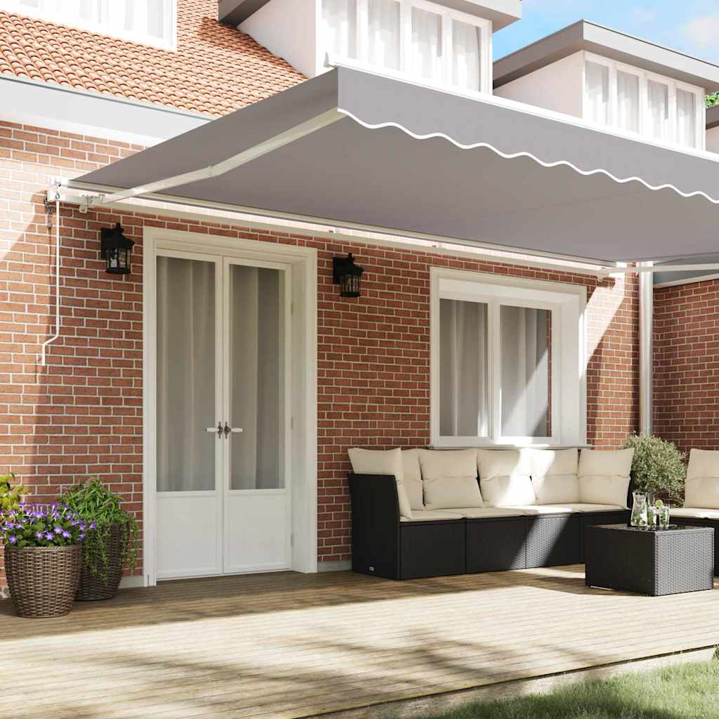 Tettuccio Elettrico Retrattile Grigio chiaro 500 Ãƒâ€” 300 cm