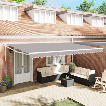 Tenda da Sole Grigio chiaro 500 x 300 x 165 cm