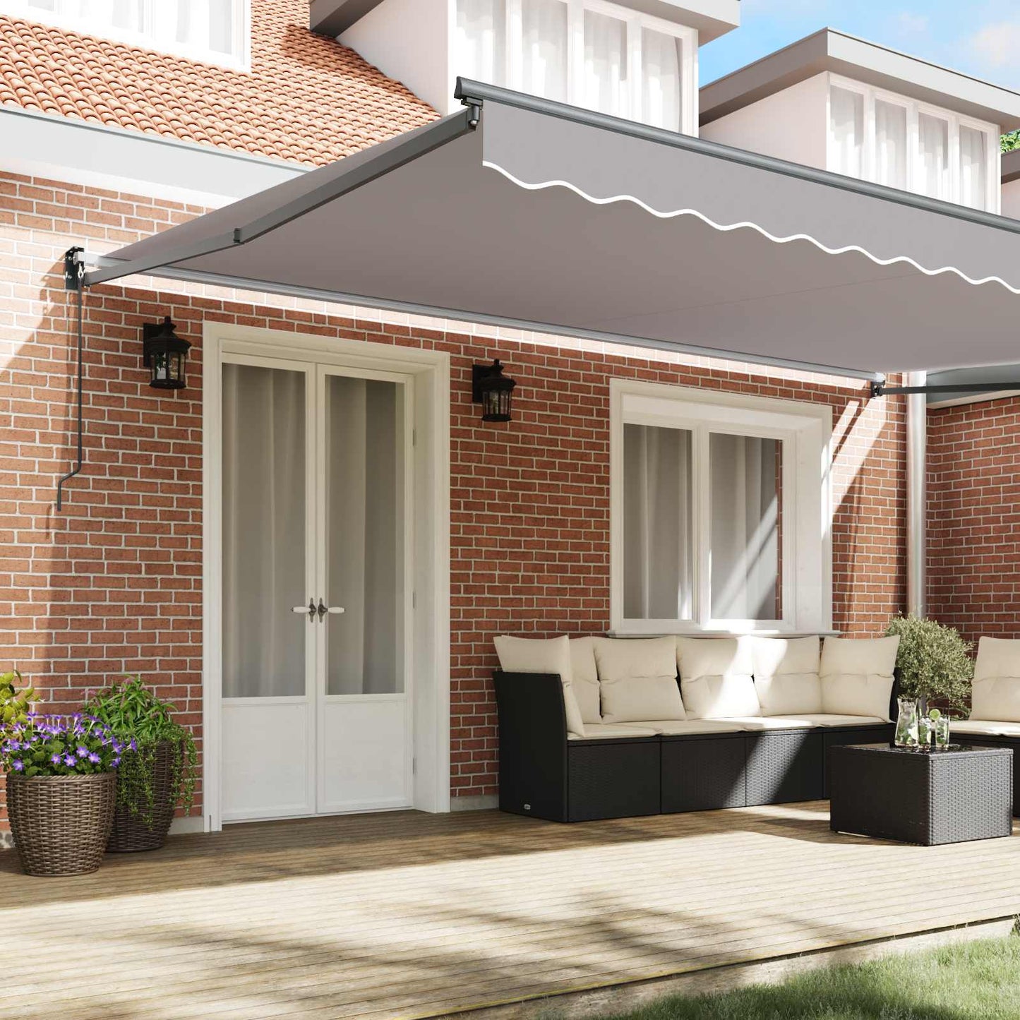 Tenda da Sole Grigio chiaro 500 x 300 x 165 cm
