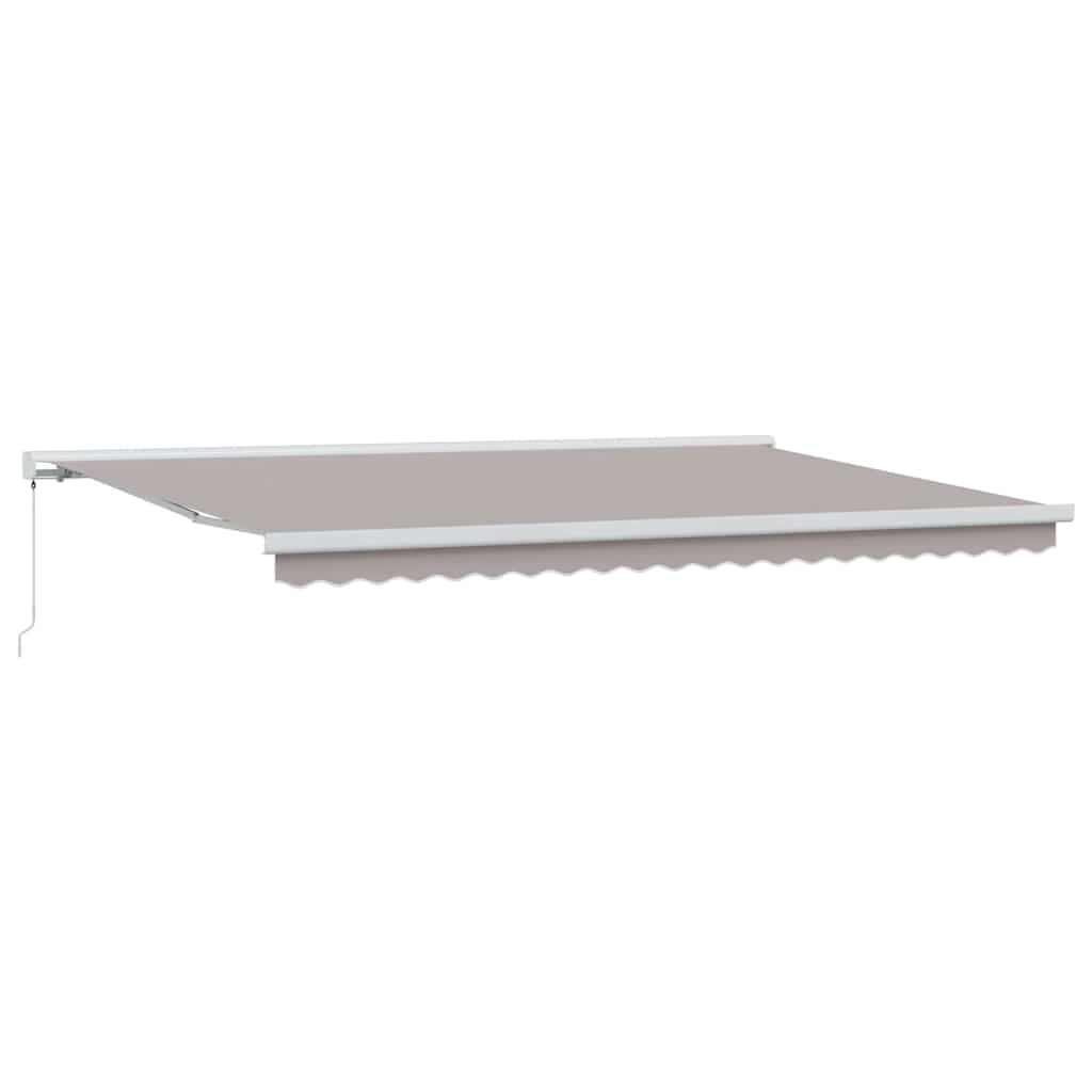 Tenda Retrattile Grigio chiaro 500 Ã— 300 cm Tessuto e Metallo