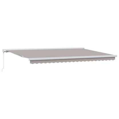 Tenda Retrattile Grigio chiaro 500 Ã— 300 cm Tessuto e Metallo