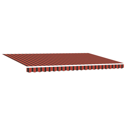 Tenda Retrattile con arancione e marrone 500 Ã—350 cm Tessuto