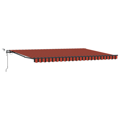 Tessuto per Tenda arancione e marrone 500 Ãƒâ€” 350 cm Poliestere