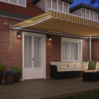 Tenda Retrattile Multicolore 500 × 350 cm Poliestere e Metallo