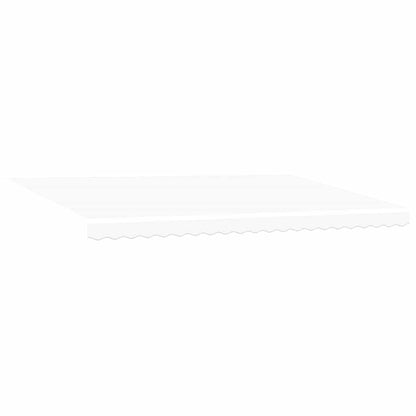 Tenda Retrattile Bianco 500 Ãƒâ€” 350 cm Poliestere e Alluminio