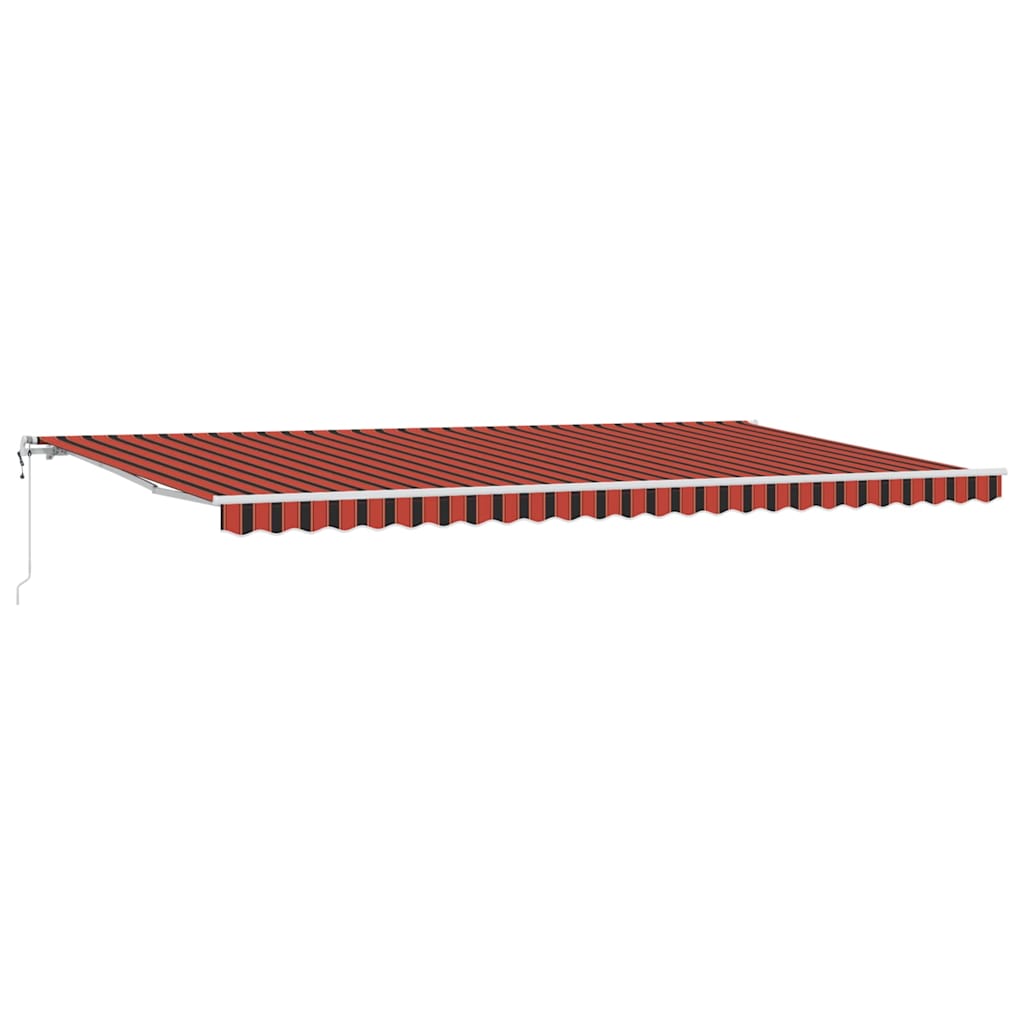 Tettuccio Elettrico Retrattile arancione e marrone 600 Ãƒâ€” 300 cm