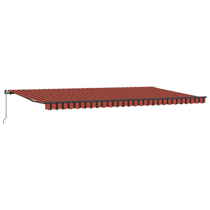 Tenda Retrattile Arancione e Marrone 600 Ãƒâ€” 300 cm