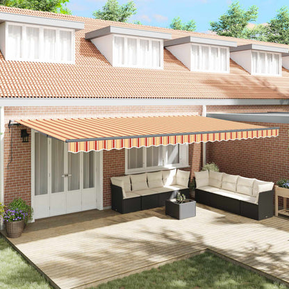 Tenda Retrattile Giallo e Arancione 600 Ãƒâ€” 300 cm