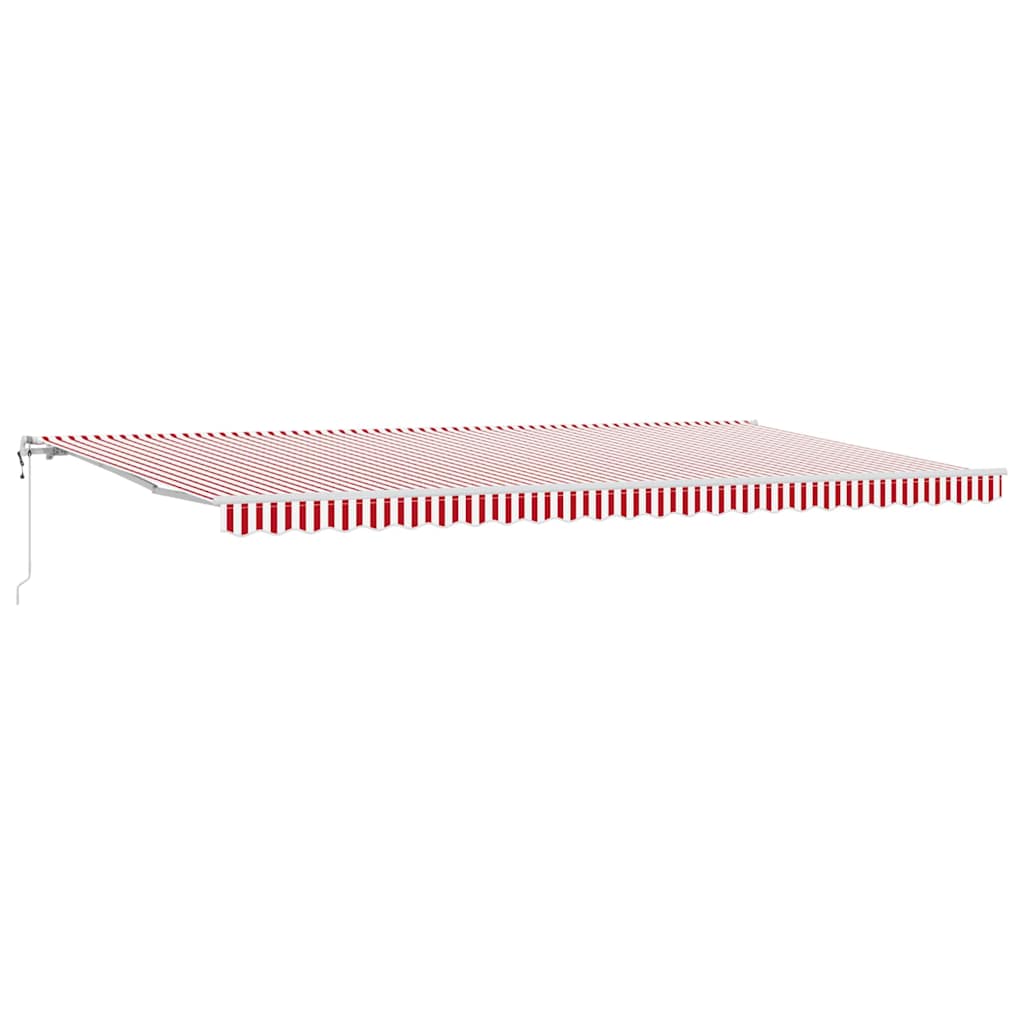 Tettuccio Elettrico Retrattile Rosso e Bianco 600 ÃƒÆ’Ã¢â‚¬â€ 300 cm