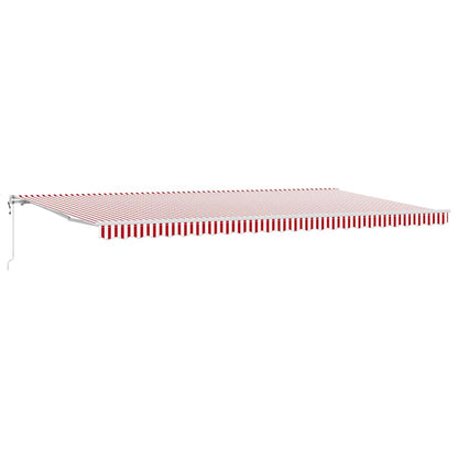 Tettuccio Elettrico Retrattile Rosso e Bianco 600 ÃƒÆ’Ã¢â‚¬â€ 300 cm