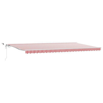 Tenda Retrattile Rosso e Bianco 600 Ãƒâ€” 300 cm
