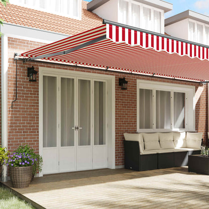Tenda Retrattile Rosso e Bianco 600 Ãƒâ€” 300 cm