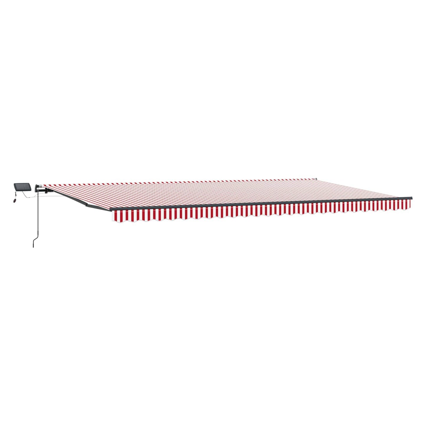 Tenda Retrattile Rosso e bianco 600 Ã—300 cm Tessuto