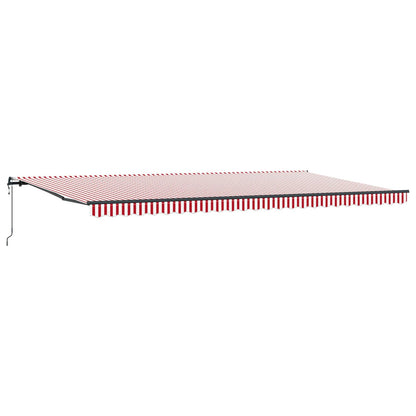 Tenda Retrattile Rosso e Bianco 600 Ãƒâ€” 300 cm