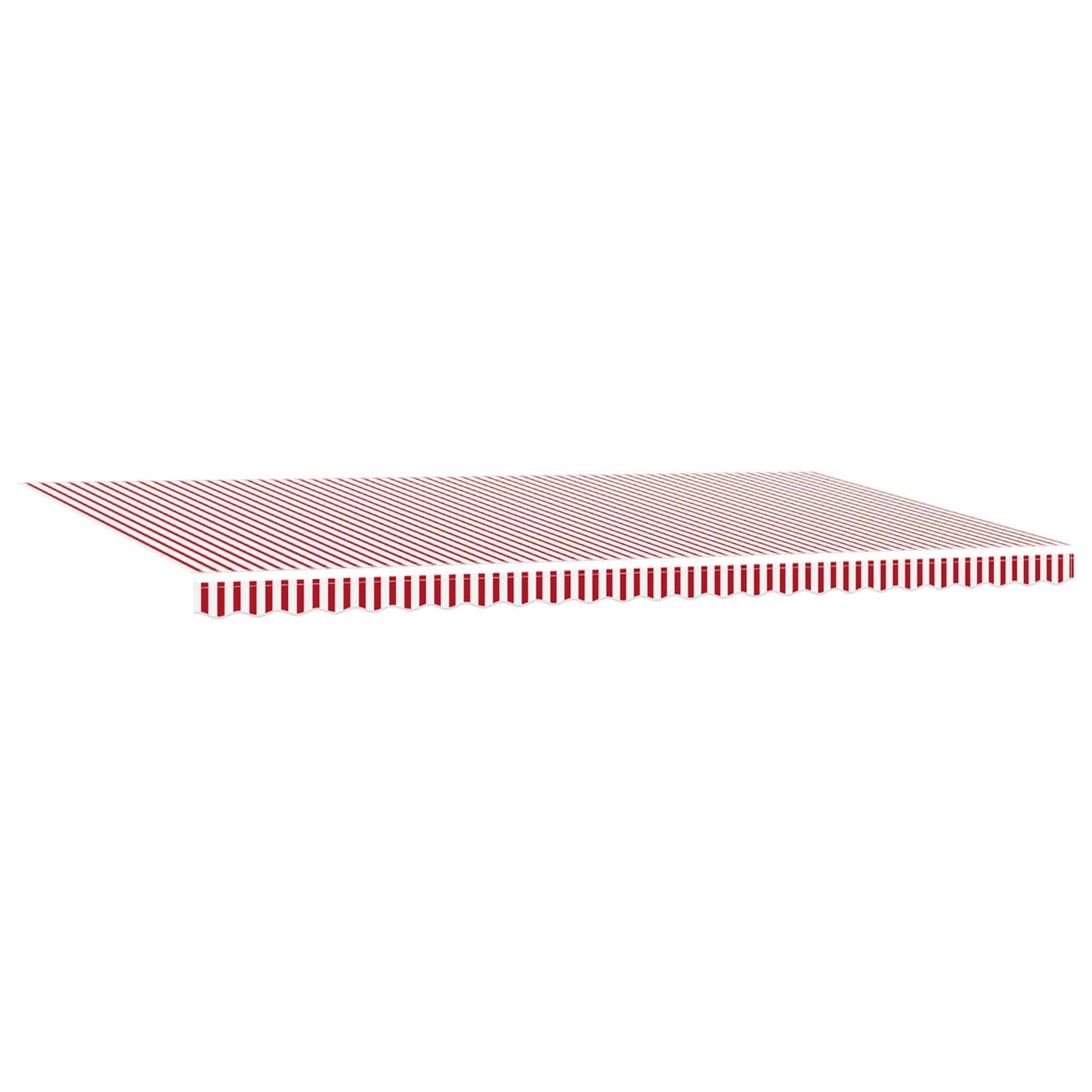 Tessuto per Tenda con Rosso e Bianco 600 Ãƒâ€” 300 cm Poliestere