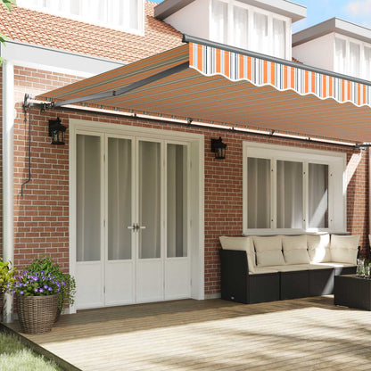 Tenda Retrattile Multicolore 600 × 300 cm Tessuto e Alluminio
