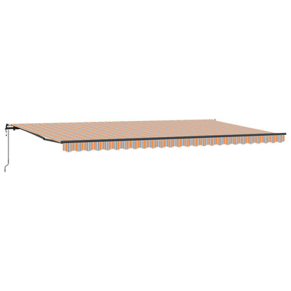 Tenda Retrattile Multicolore 600 × 300 cm Tessuto e Alluminio