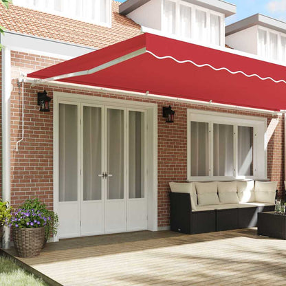 Tettuccio Elettrico Retrattile Rosso 600 × 300 cm