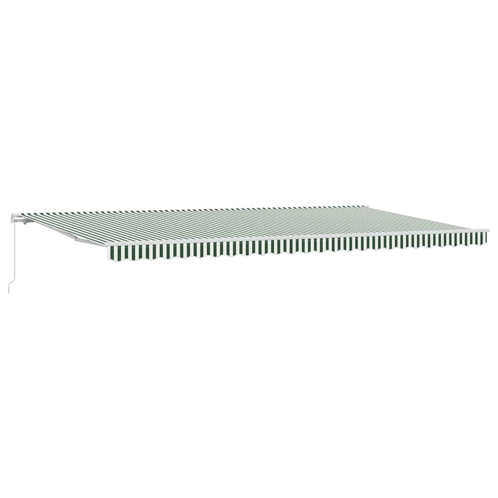 Tenda Retrattile Verde e Bianco 600 Ãƒâ€” 300 cm