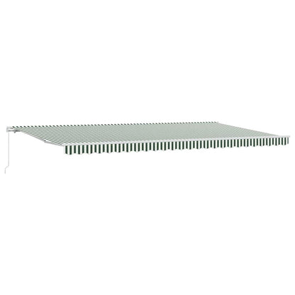Tenda Retrattile Verde e Bianco 600 Ãƒâ€” 300 cm