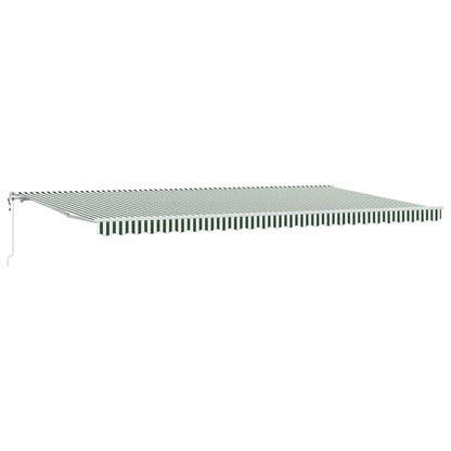 Tettuccio Elettrico Retrattile Verde e Bianco 600 Ãƒâ€” 300 cm